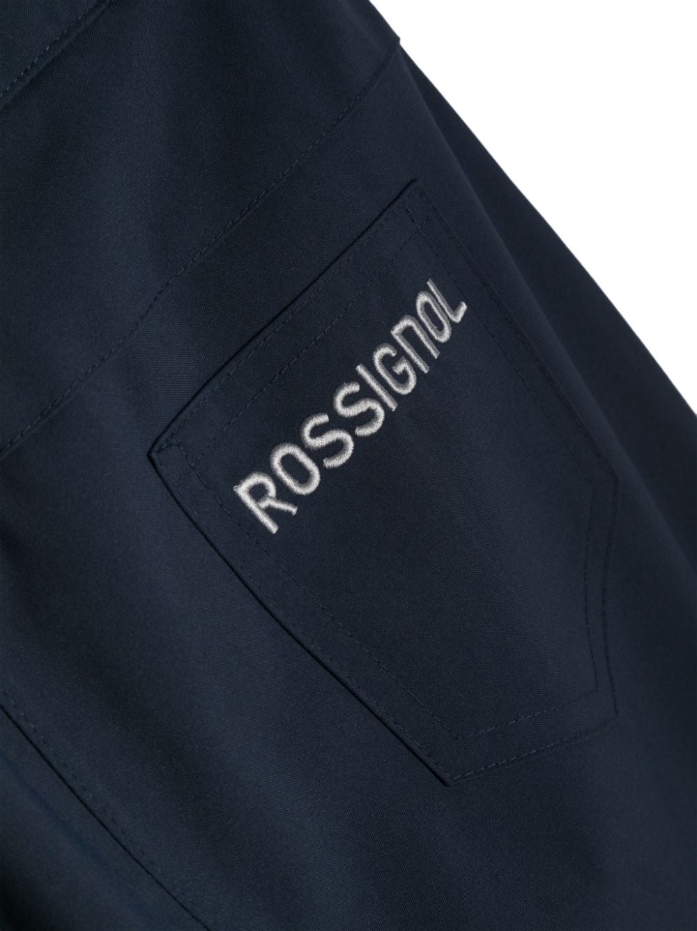Shop Rossignol Logo-print Straight-leg Trousers In Blue