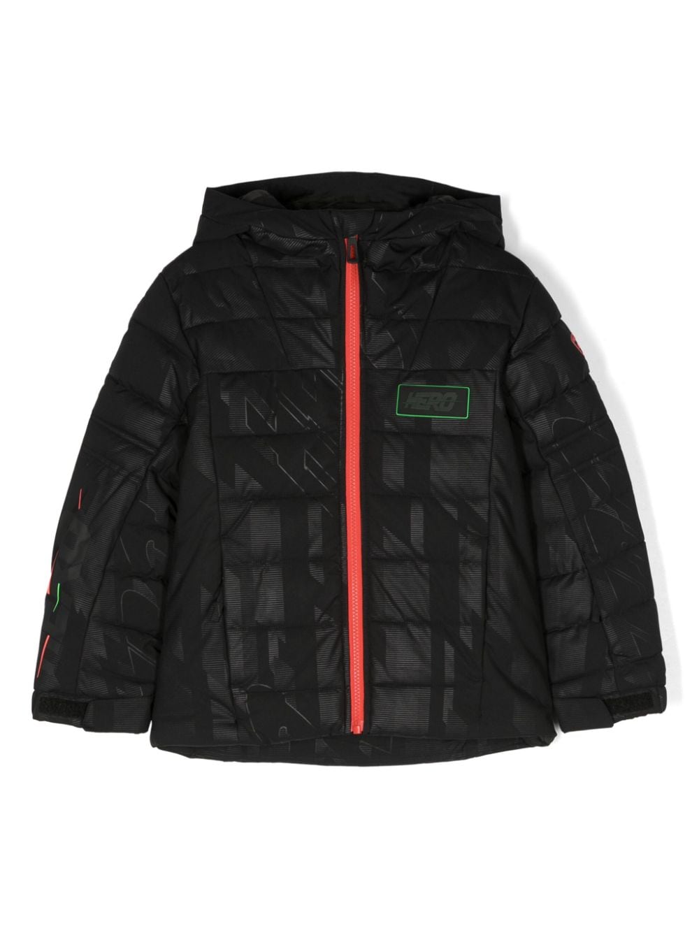 Rossignol Kids' Logo-print Hooded Padded Jacket In Black