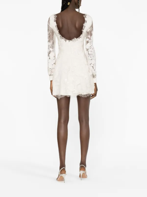 elie saab floral lace short dress Lace Dress – ELIE SAAB main image 1
