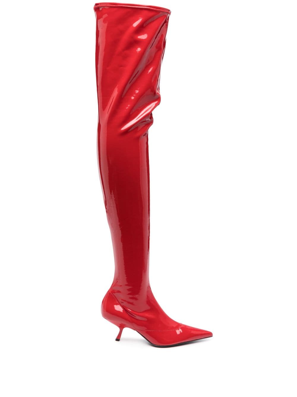 Sergio Rossi Sr Maike 60mm patent-finish boots Red