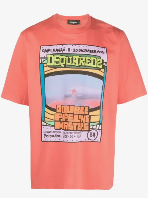 DSQUARED2 playera con estampado gráfico