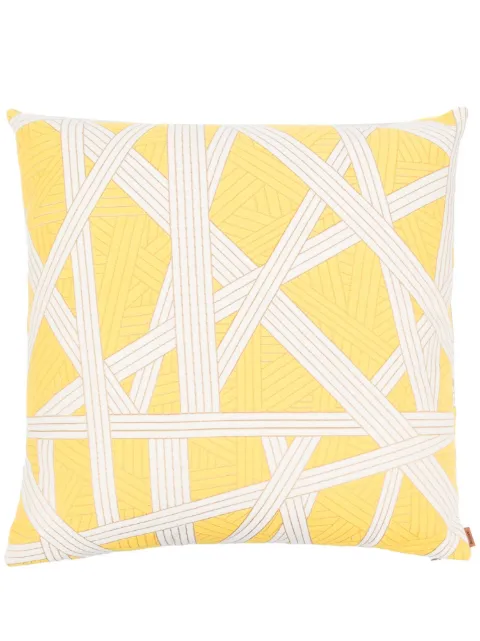 Missoni Home graphic-print knitted cushion