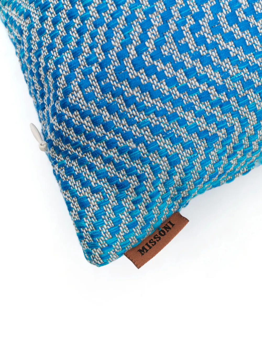 Shop Missoni Scia Gradient-effect Cushion In Blue