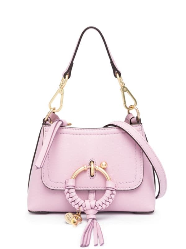 Joan Small Leather Crossbody Bag in Pink - See By Chloe