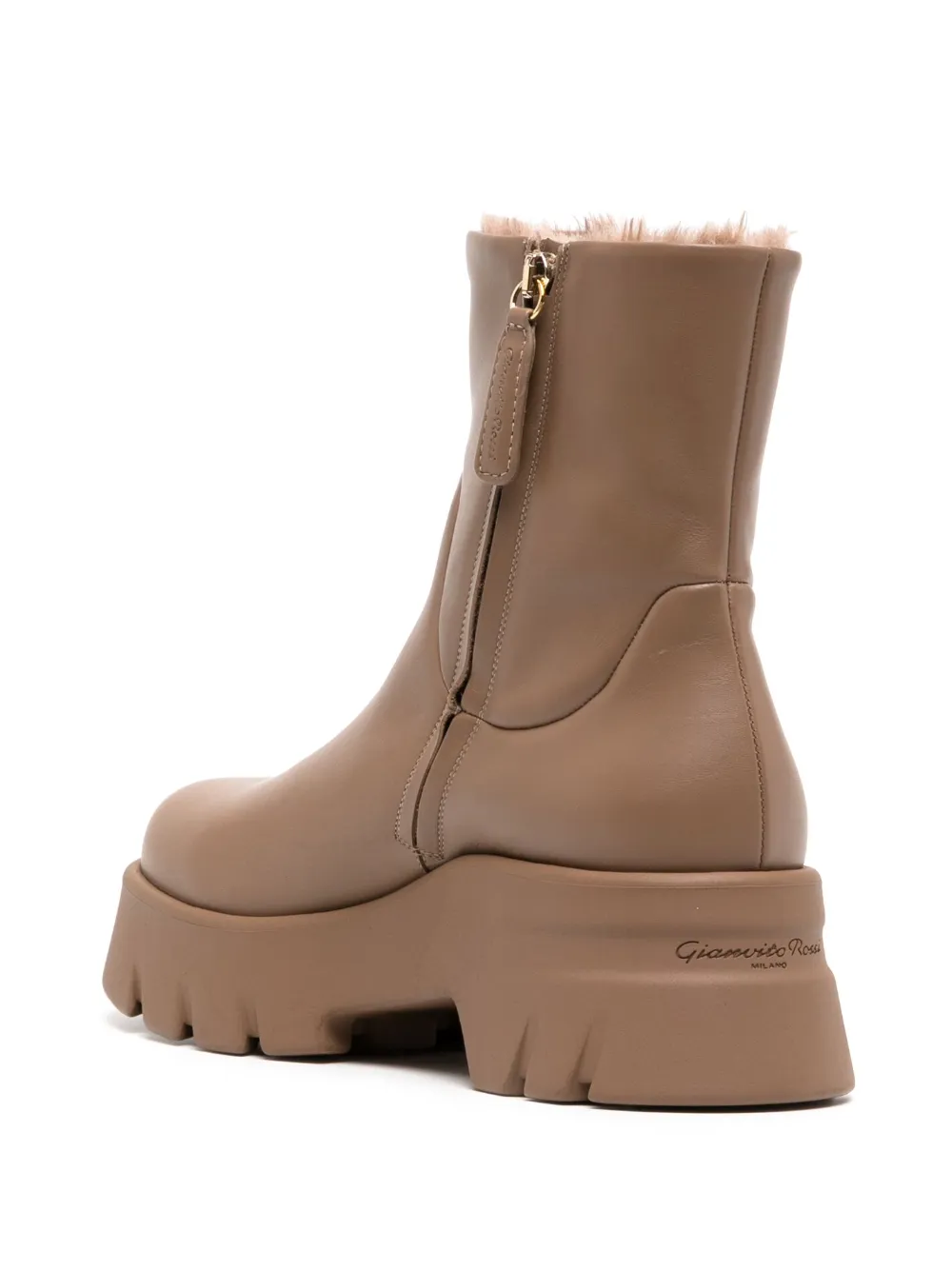 Gianvito Rossi Montey レザーブーツ | ブラウン | FARFETCH JP