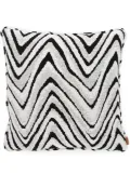 Missoni Home zigzag-print textured cushion - Grey