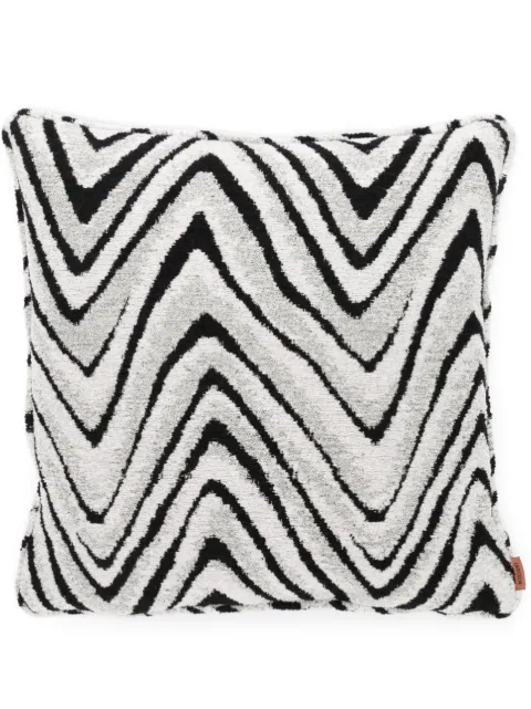 Missoni Home zigzag-print textured cushion
