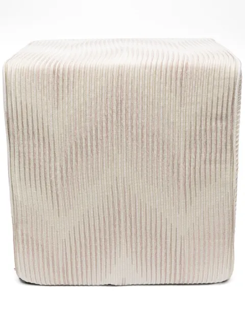 Missoni Home zigzag-print cube pouf
