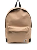 Carhartt WIP logo-patch zip-fastening backpack - Brown