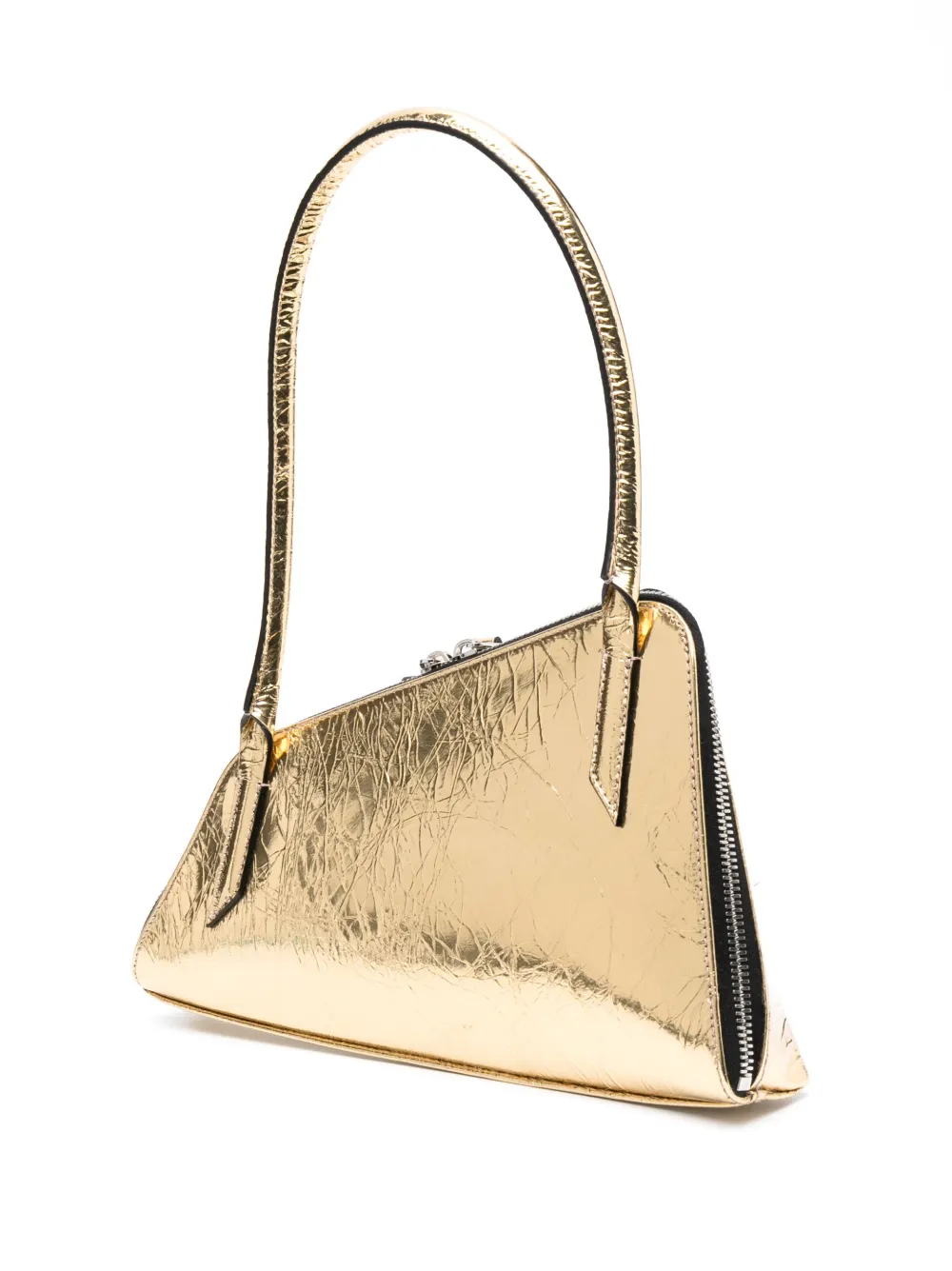 Attico Sunrise Shoulder Bag In Gold