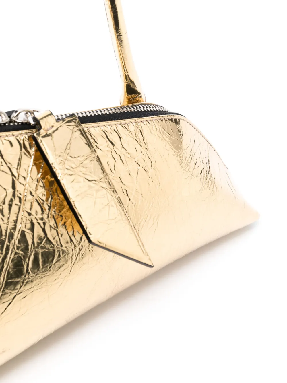 Attico Sunrise Shoulder Bag In Gold