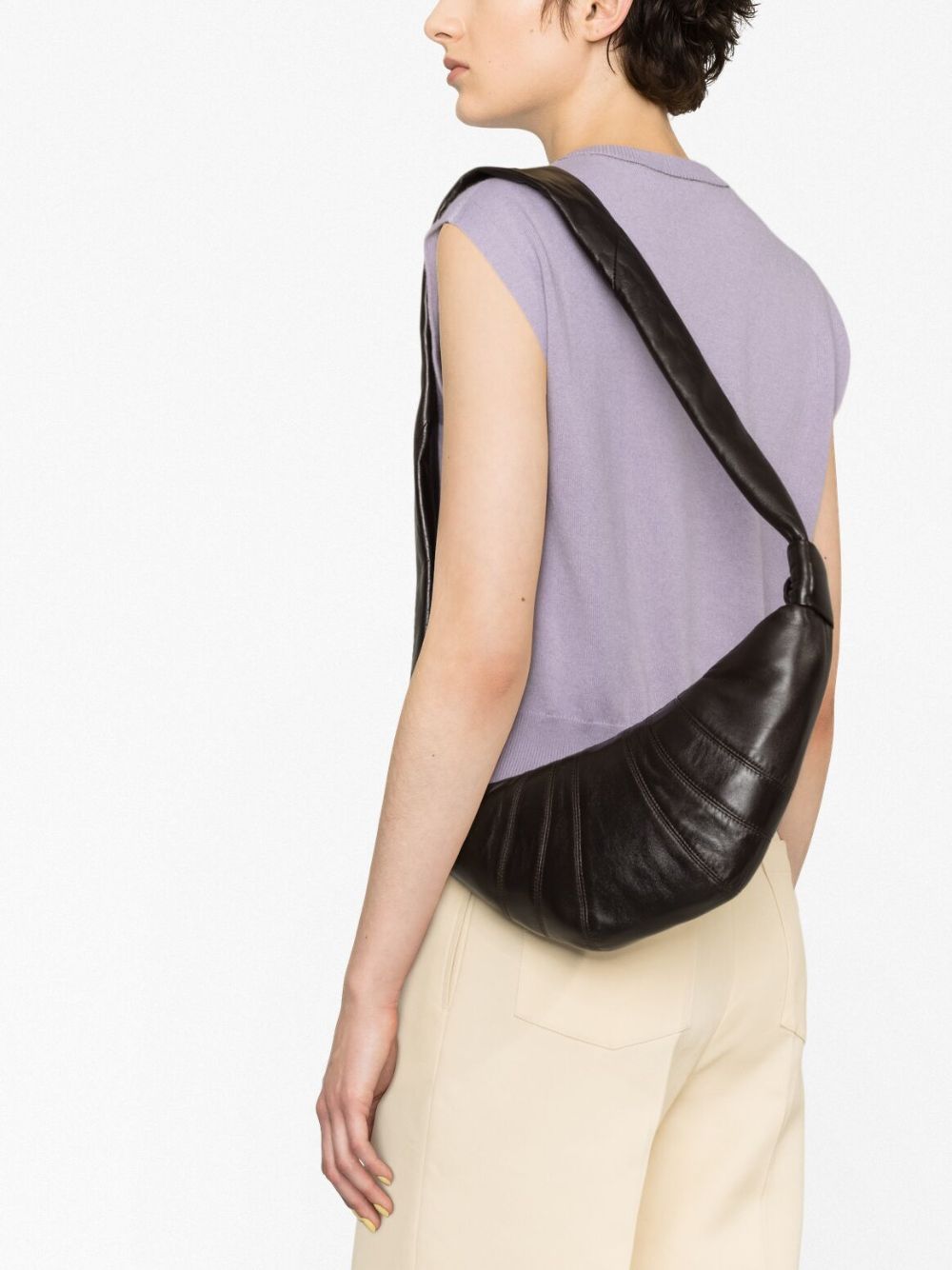 Lemaire クロワッサンバッグ S 黒 レザー Croissant Bag