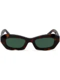 Off-White Eyewear Venezia tortoiseshell rectangle sunglasses - Brown