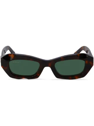 Off-White Eyewear Venezia Tortoiseshell Rectangle Sunglasses  display picture 2
