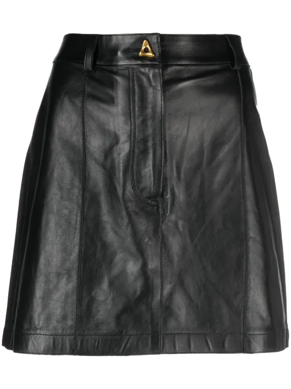 ミニスカート Aeron Rudens - Leather Mini Skirt AERON - RUDENS - Leather mini skirt - black