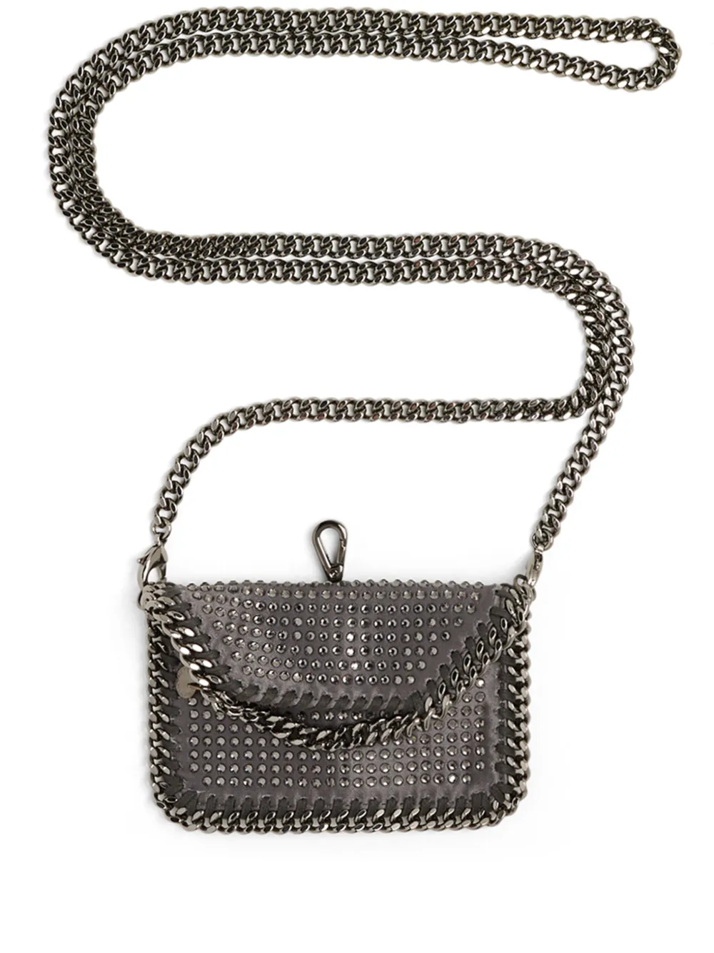 Stella McCartney Falabella satin crossbody bag | Grey | Image 1