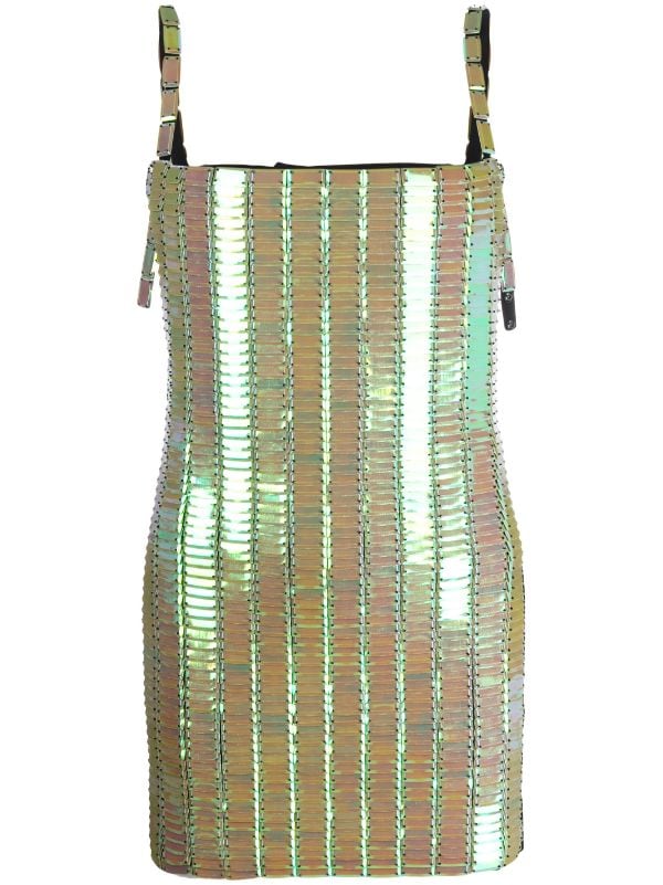 The attico hotsell green sequin dress