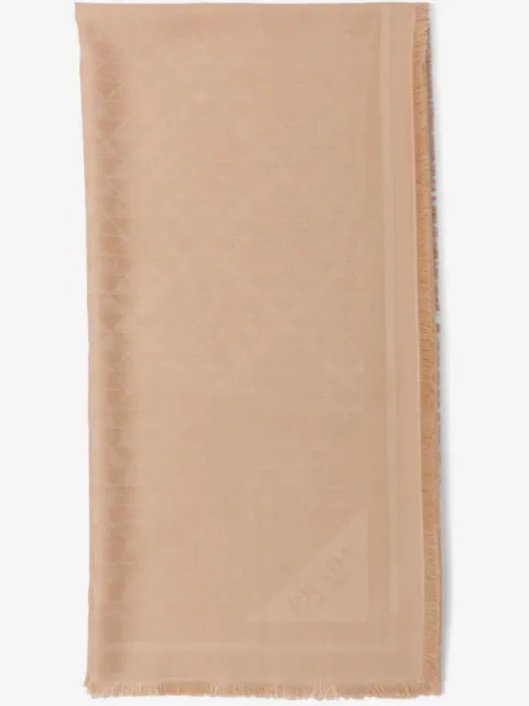Prada Symbole logo-jacquard scarf