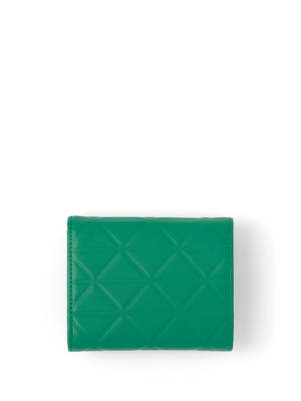 Prada small quilted wallet - Groen