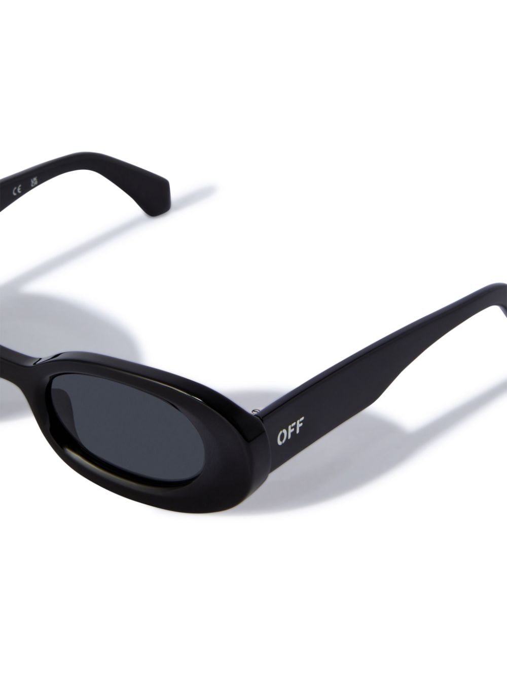 Shop Off-white Amalfi Oval-frame Sunglasses In Black