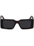 Off-White Eyewear Milano tortoiseshell-effect tinted sunglasses - Brown