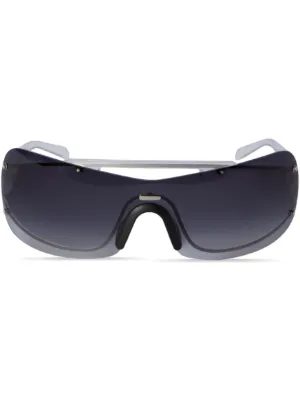 Oversized white outlet sunglasses