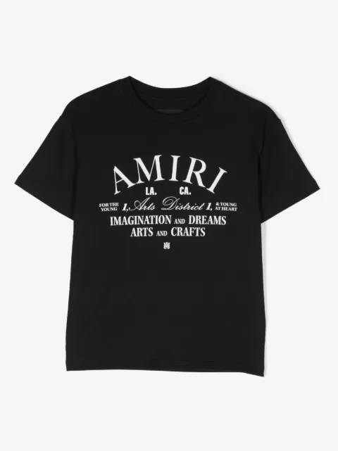AMIRI KIDS camiseta con logo estampado