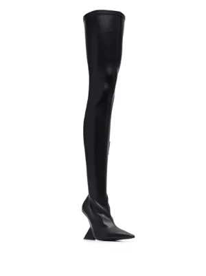 ロングブーツ THE ATTICO The Attico Boots Black (251WSH00879 LBT019AA100) Lea'' boot black for Women | THE ATTICO®