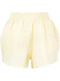 Forte Dei Marmi Couture elasticated-waistband cotton-linen blend shorts - Yellow