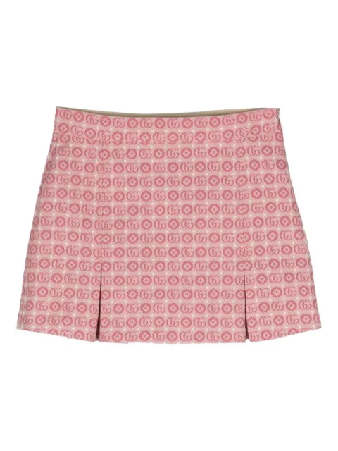 Gucci Kids Double G logo-jacquard skirt