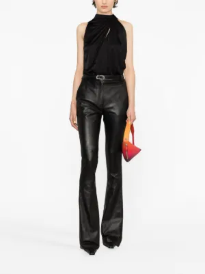 パンツ THE ATTICO Flared pants The Attico cut-out Flared Trousers | Black | FARFETCH