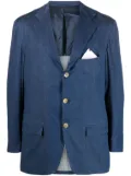 Kiton single-breasted blazer - Blue