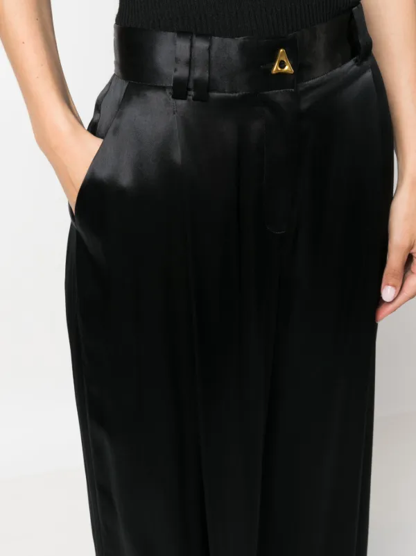 パンツ Aeron Wellen - Wide Leg Pants AERON Wellen wide-leg Trousers | Black | FARFETCH JO