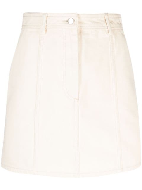 AERON Rudens high-waisted denim miniskirt