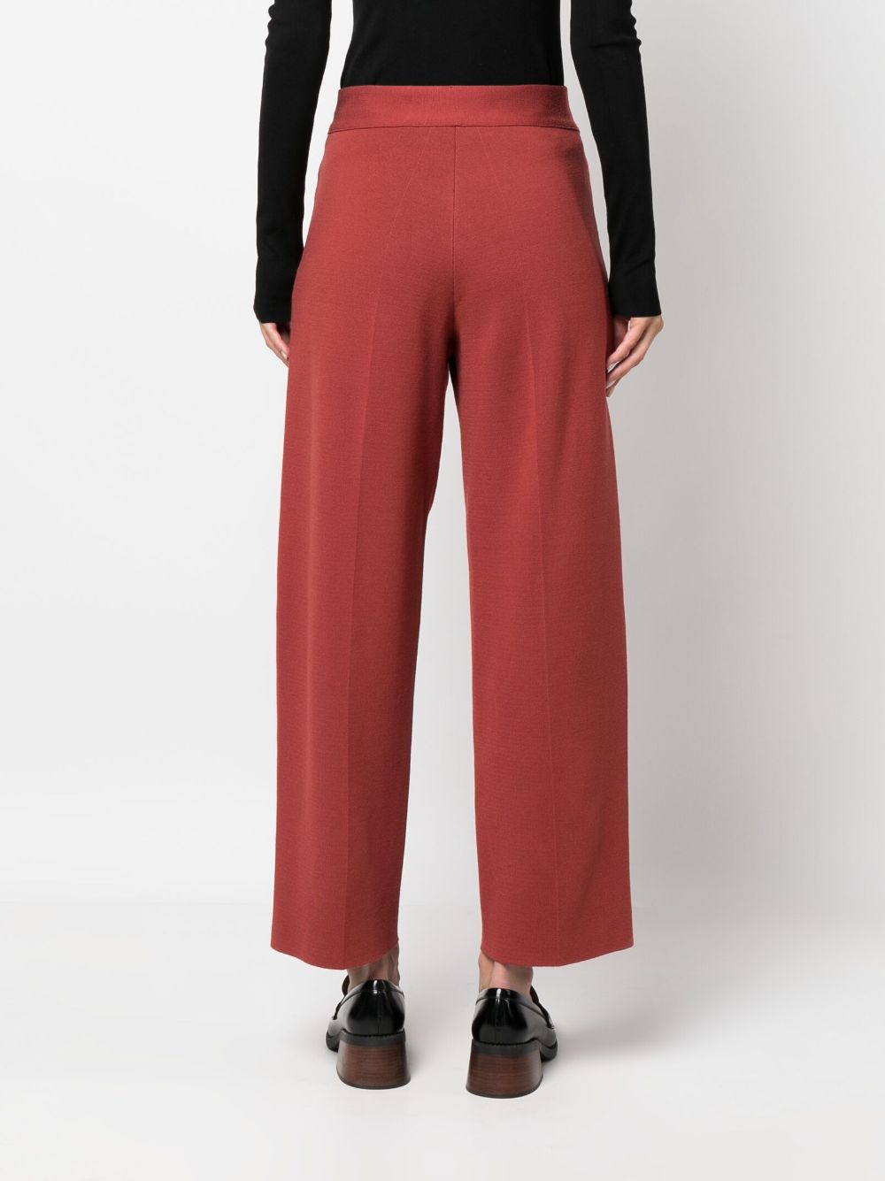 Shop Aeron Madeleine Cropped Trousers In Red