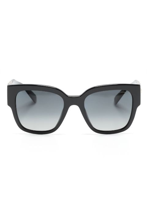 Versace Eyewear logo-plaque oversize-frame sunglasses