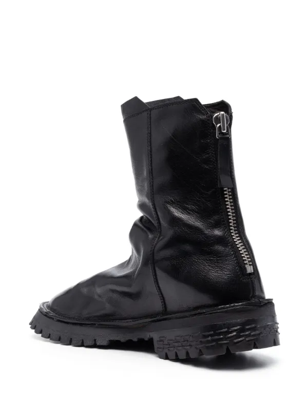 Moma Tronchetto Leather Ankle Boots | Black | FARFETCH