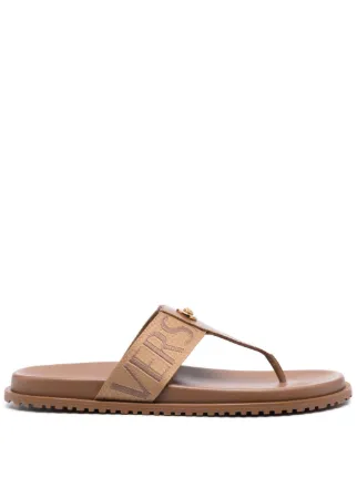 Versace leather slides deals