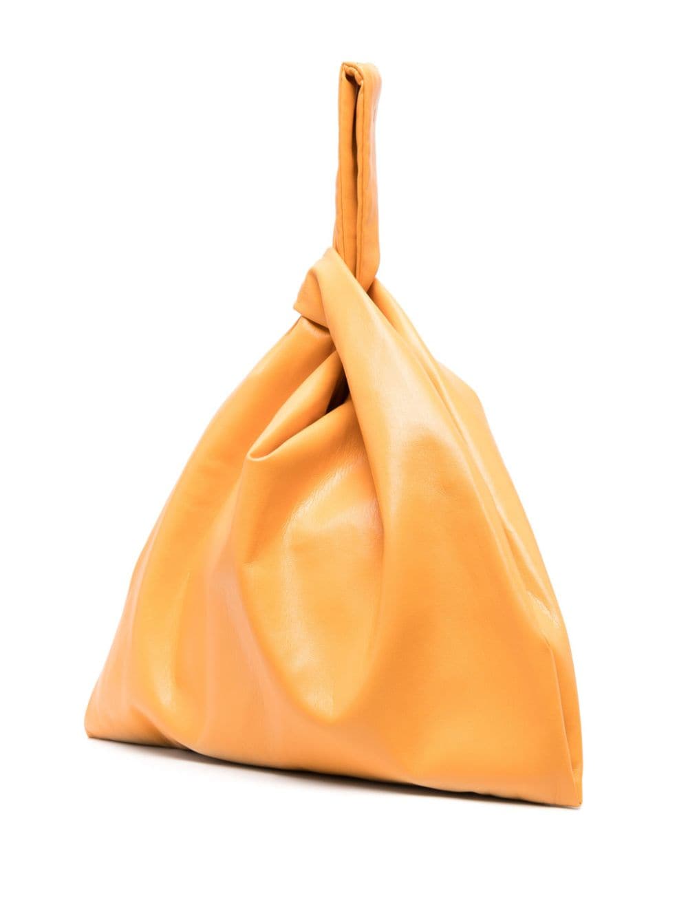 Shop Nanushka Jen Gathered Tote Bag In Orange