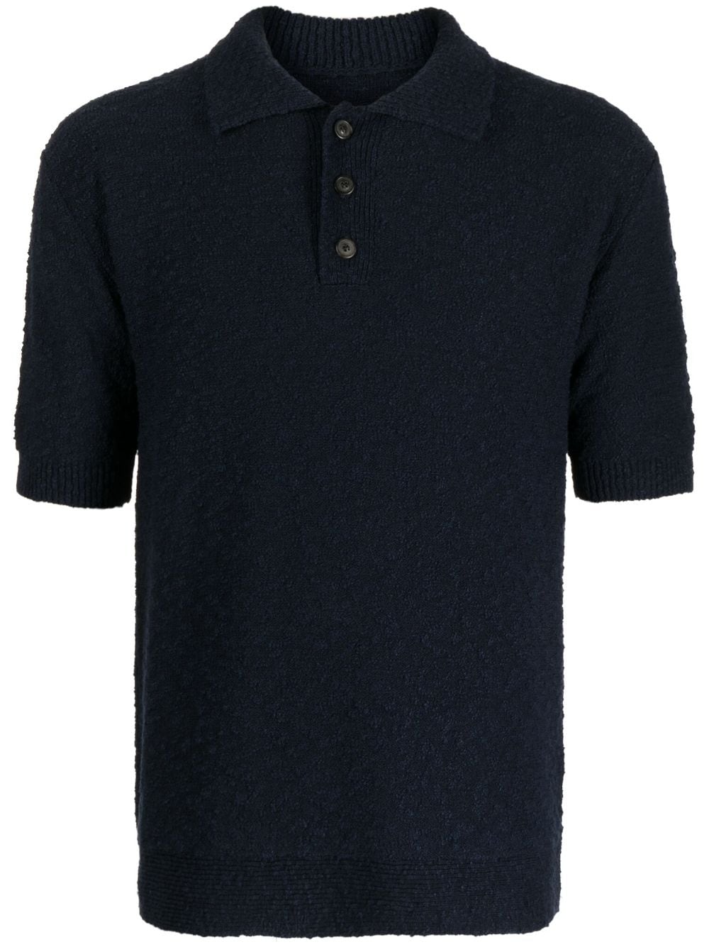 Maison Margiela Tonal fine-knit Polo Shirt - Farfetch