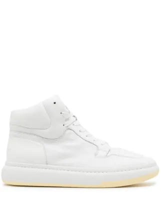 スニーカー Sneakers - Mm6 Maison Margiela - White - Leather MAISON MARGIELA MM6 Shoes White Leather Lace Up Sneakers