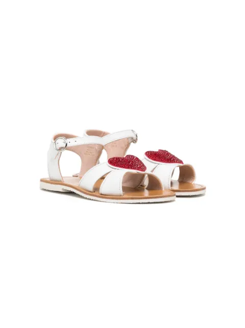 Sophia Webster Mini Sandalen mit Herz-Patch