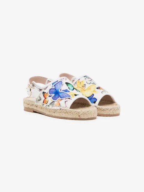 Sophia Webster Mini butterfly-print open-toe sandals