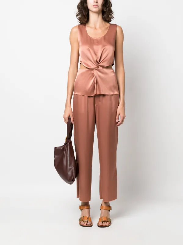 Nanushka elasticated-waist Cropped Trousers | Orange | FARFETCH