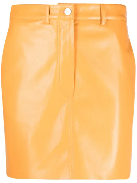 Nanushka faux-leather miniskirt
