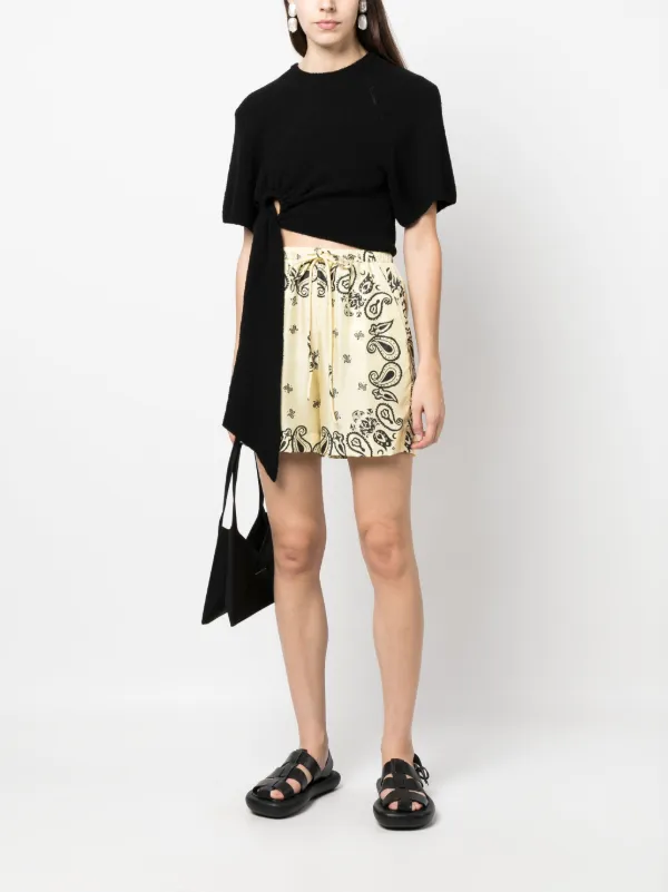 【関税込み】Nanushka イエロー Doxxi ショートパンツ Nanushka ショートパンツ | イエロー | FARFETCH JP