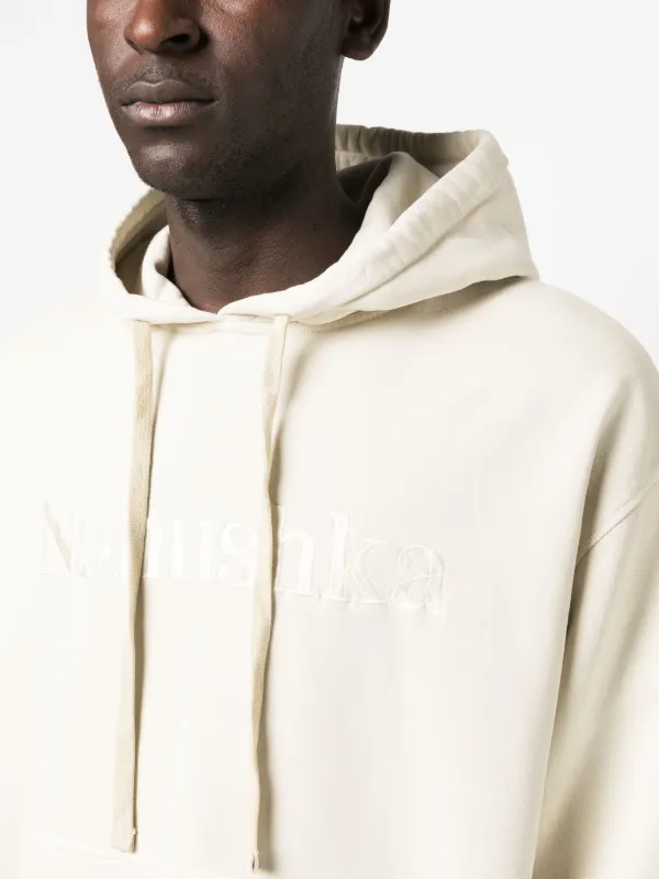 Nanushka ロゴ パーカー | ニュートラル | FARFETCH JP 