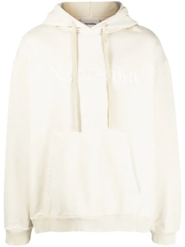 Nanushka ロゴ パーカー | ニュートラル | FARFETCH JP 