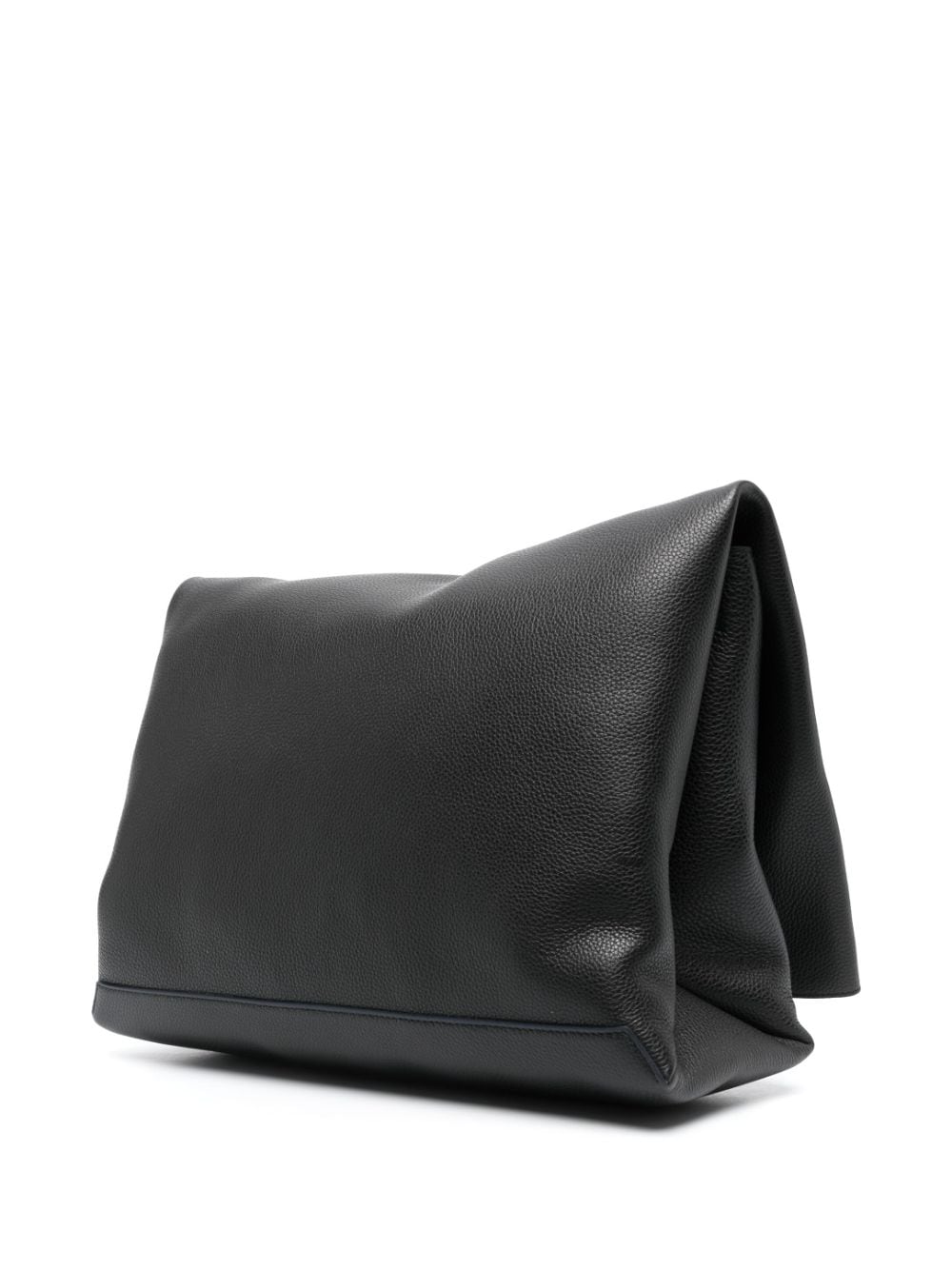 Shop Victoria Beckham Large Chain Pouch Leather Shoulder Bag In Black