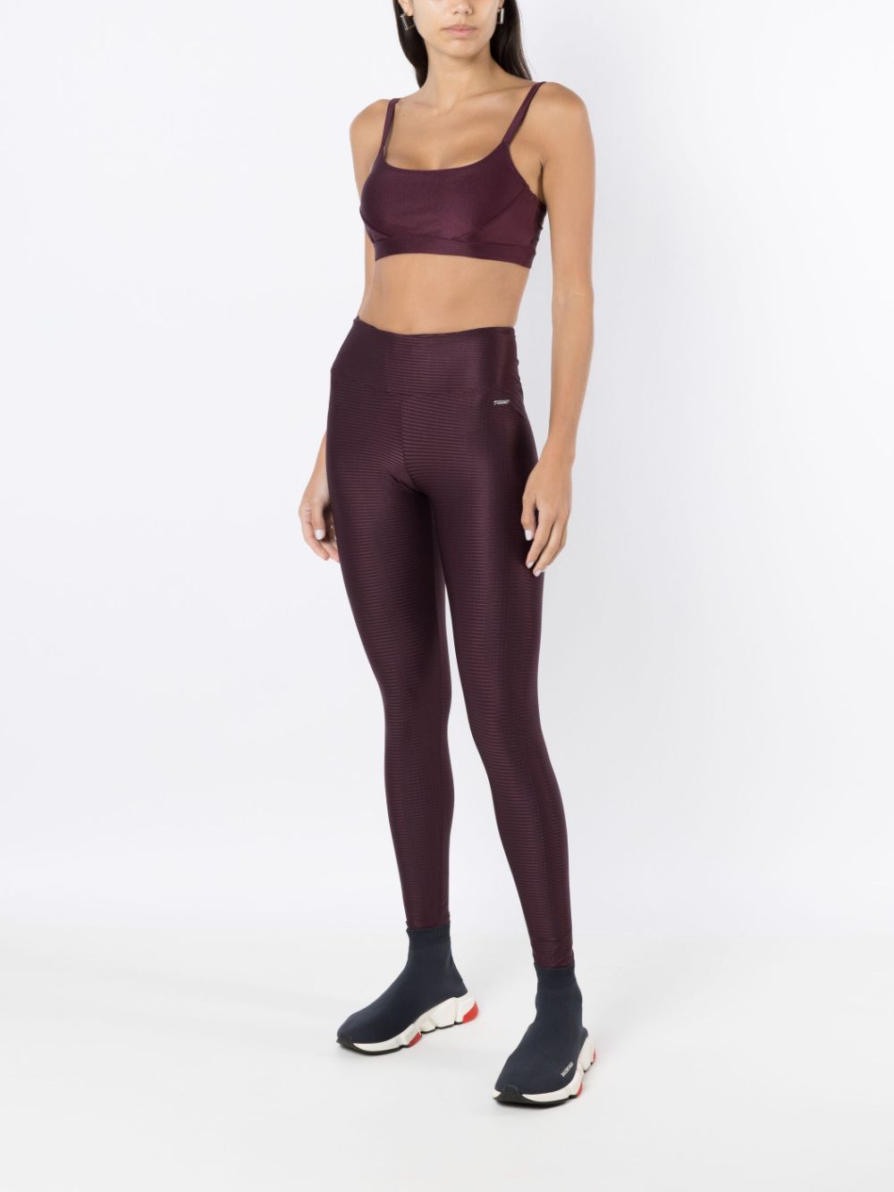 Track & Field Legging Texturizada Com Placa De Logo - Farfetch